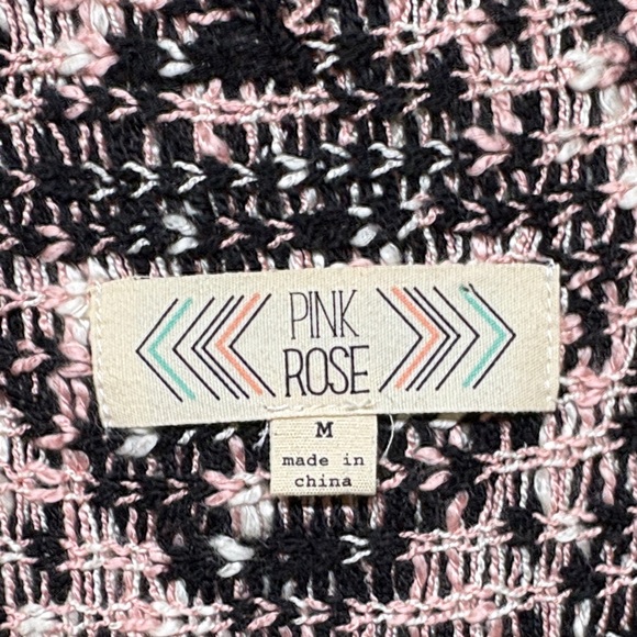 Boho Aztec Fringe Knit Sweater Vest/Poncho - Picture 3 of 11